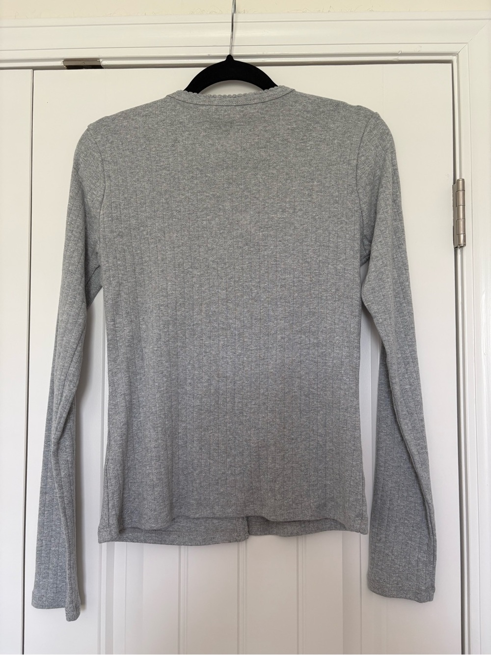 NWT Marea Liz Joy Gray Pointelle Cardigan and Tank Size Medium - Picture 7 of 9